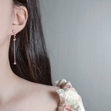 Load image into Gallery viewer, Dreamy Rosegold Moon and Stars Earrings