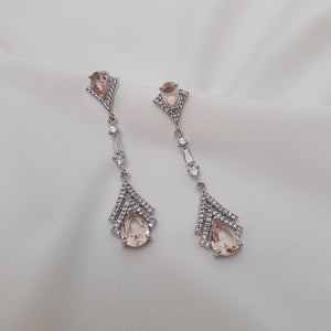 Teardrops of Mermaid Earrings - Champagne Pink