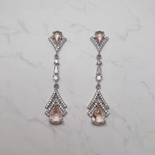 Load image into Gallery viewer, Teardrops of Mermaid Earrings - Champagne Pink