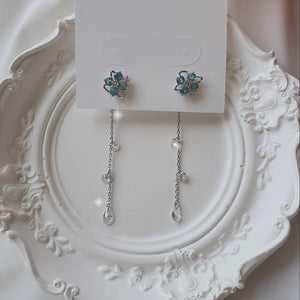 Fairy Blue Flower Earrings