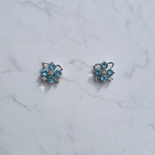 Load image into Gallery viewer, Fairy Blue Flower Earrings