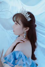 Load image into Gallery viewer, Aphrodite Series - The Rose Garden Earrings (Light Blue ver.)