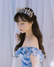 Load image into Gallery viewer, Aphrodite Series - Under the Moonlight Earrings (Aqua ver.)