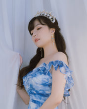 Load image into Gallery viewer, Aphrodite Series - Under the Moonlight Earrings (Aqua ver.)