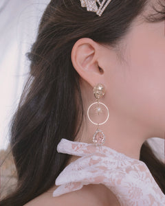 Aphrodite Series - Champagne Pink Starlight Earrings