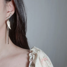 Load image into Gallery viewer, Moon Angel Earrings - Gold