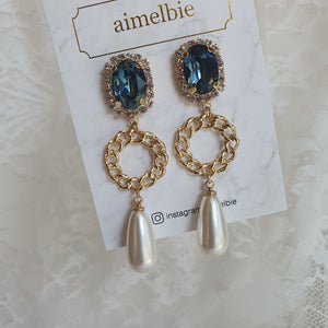 Marine Deep Blue Earrings
