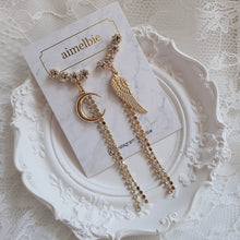 Load image into Gallery viewer, Moon Angel Earrings - Gold