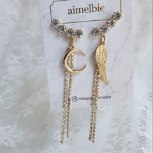 Load image into Gallery viewer, Moon Angel Earrings - Gold