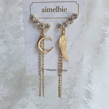 Load image into Gallery viewer, Moon Angel Earrings - Gold