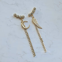 Load image into Gallery viewer, Moon Angel Earrings - Gold