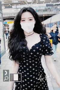 Gothic Silver Cross Choker ((G)I-DLE Shuhua Necklace)
