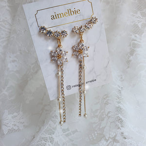 Daisy Wing Earrings - Longdrop (Gold ver.)