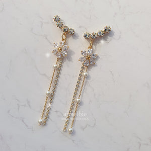 Daisy Wing Earrings - Longdrop (Gold ver.)