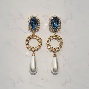 Marine Deep Blue Earrings