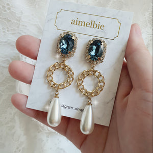 Marine Deep Blue Earrings