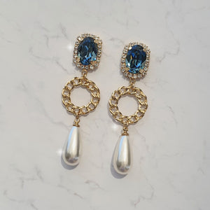 Marine Deep Blue Earrings