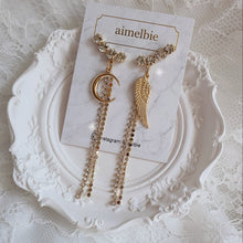 Load image into Gallery viewer, Moon Angel Earrings - Gold