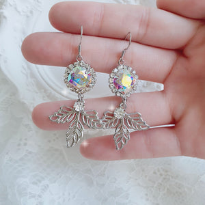 Rainbow Elf Dreamcatcher Earrings