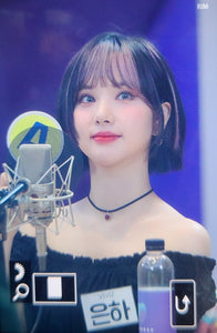 Burgundy Heart Earrings and Choker Set (Twice Dahyun, VIVIZ Eunha, Choi Yena, Kep1er Dayeon Choker)