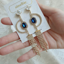 Load image into Gallery viewer, City Queen Earrings - Navy
