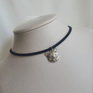 Melbie the Cat Series - Cat Face Choker (Silver ver.) (FIFTY FIFTY Aran, Alice Sohee Necklace)