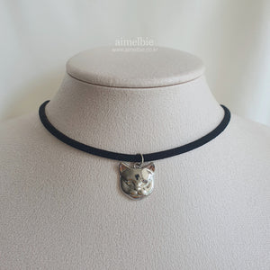 Melbie the Cat Series - Cat Face Choker (Silver ver.) (FIFTY FIFTY Aran, Alice Sohee Necklace)