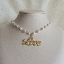Load image into Gallery viewer, Love Pearl Choker Necklace - Gold ver. (Kep1er Yujin, Alice Chaejeong Choker)