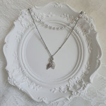 Load image into Gallery viewer, Little Leaves Layered Necklace - Silver