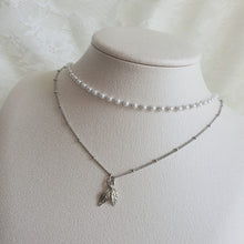 Load image into Gallery viewer, Little Leaves Layered Necklace - Silver