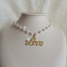 Load image into Gallery viewer, Love Pearl Choker Necklace - Gold ver. (Kep1er Yujin, Alice Chaejeong Choker)