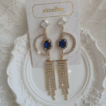 Load image into Gallery viewer, City Queen Earrings - Navy