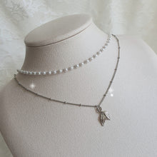 Load image into Gallery viewer, Little Leaves Layered Necklace - Silver