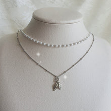 Load image into Gallery viewer, Little Leaves Layered Necklace - Silver