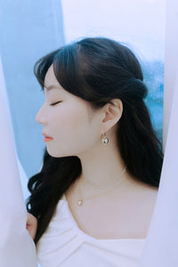 Modern Heart Huggies Earrings - Gold (Rocket Punch Yeonhee, Yunkyung Earrings)