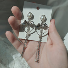 Load image into Gallery viewer, Sweet Heart Earrings (Longdrop ver.) - Silver