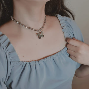 Bling Butterfly Choker Necklace (Rocket Punch Dahyun Necklace)