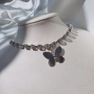 Bling Butterfly Choker Necklace (Rocket Punch Dahyun Necklace)
