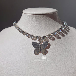 Bling Butterfly Choker Necklace (Rocket Punch Dahyun Necklace)