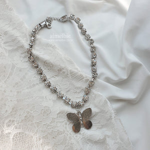 Bling Butterfly Choker Necklace (Rocket Punch Dahyun Necklace)