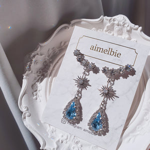 Stellar Elf Earrings - Light Sapphire (Rocket Punch Dahyun Earrings)