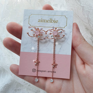 Twinkle Dream Earrings - Baby Pink