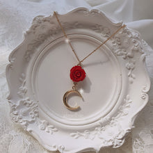 Load image into Gallery viewer, Moonlight in the Rose Garden Semi Choker Necklace