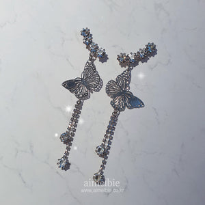 [IVE Rei, Kep1er Xiaoting, Woo!ah! Nana Earrings] Butterfly Elf Queen Earrings