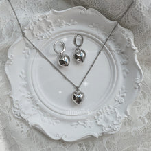 Load image into Gallery viewer, Modern Heart Layered Necklace - Silver