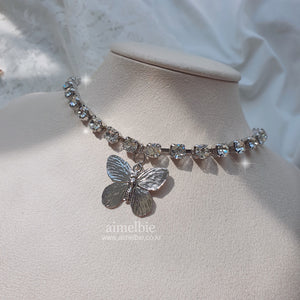 Bling Butterfly Choker Necklace (Rocket Punch Dahyun Necklace)