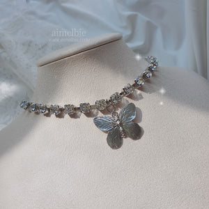 Bling Butterfly Choker Necklace (Rocket Punch Dahyun Necklace)