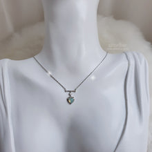 Load image into Gallery viewer, Opal Mint Heart Necklace