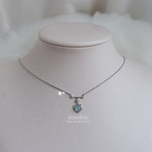 Load image into Gallery viewer, Opal Mint Heart Necklace