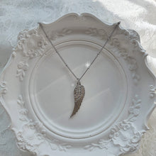 Load image into Gallery viewer, Silver Wing Necklace